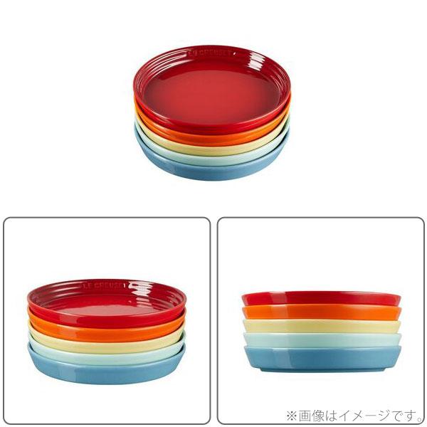 LE CREUSET ル・クルーゼ ネオ・ラウンド・プレート 17cm （5枚入り） レインボー 69264177849014 ルクルーゼ Simple Cooking 食器 皿 ソーサー｜toolandmeal｜04