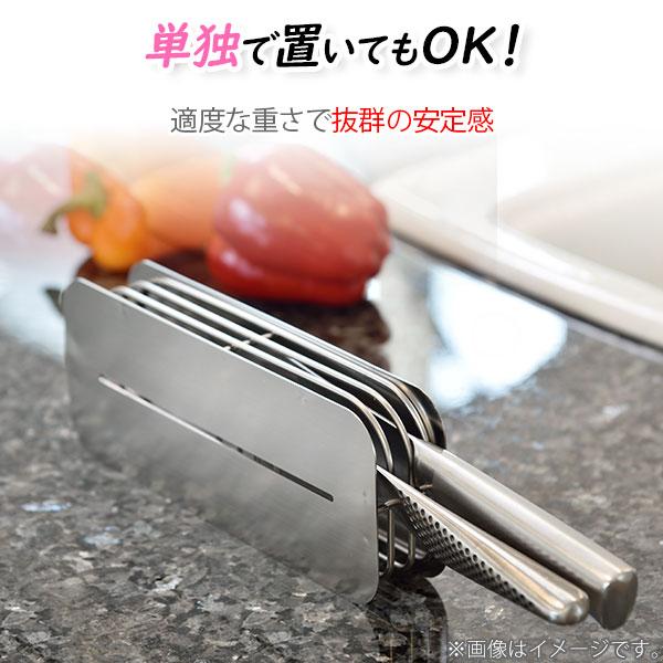 ハナウタ hanauta 包丁スタンド SR シルバー AK-190002 日本製 ビーワーススタイル Kitchen Knife Stand 包丁たて ナイフスタンド｜toolandmeal｜04