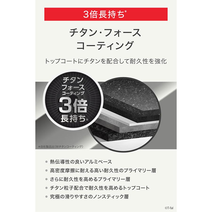 T-fal（ティファール） 【送料無料】ティファール T-FAL IH チタン