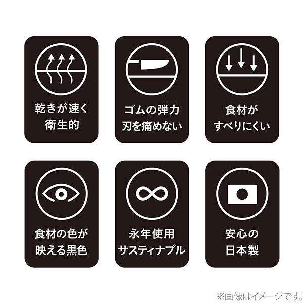 noboda ノボダ RUBBER Rubber ラバラバ カッティングボード S 黒