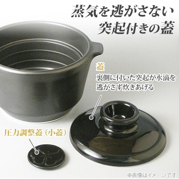 究極のごはん鍋HACHI 3合炊（直火・電子レンジ対応） 日本製