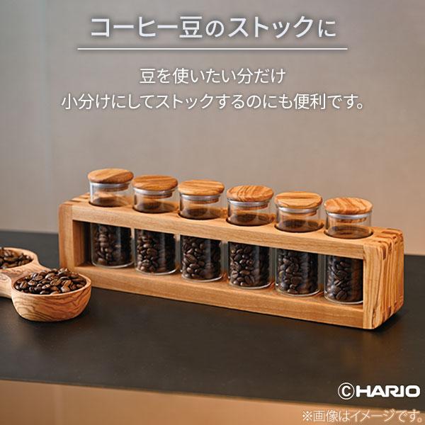 HARIO（ハリオ） オリーブウッド スパイスストッカー 6個セット SPS-6