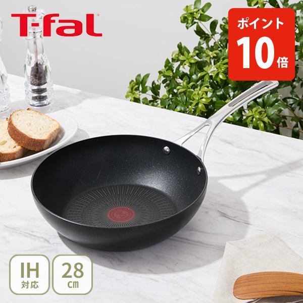 新品T-fal eXperience+ フライパン 28cm 型番E52319 T-fal（ティファール） エクスペリエンス＋ ウォックパン28cm E52319