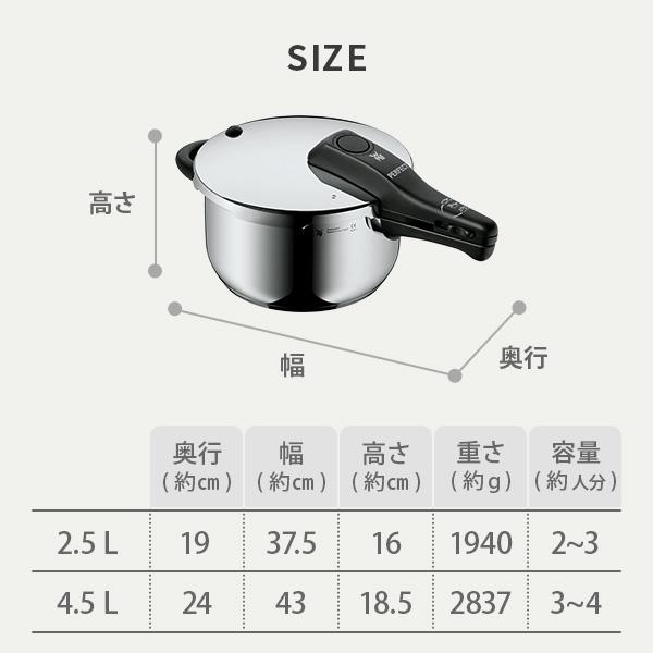 WMF（ヴェーエムエフ） パーフェクトS 圧力鍋 4.5L W0790829990（ガス