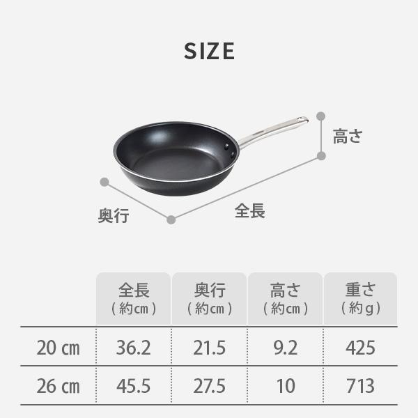 MEYER（マイヤー） ミニマル フライパン 26cm PM-P26BK（ガス火・IH