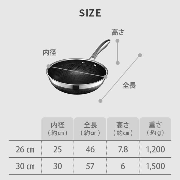 正規販売店】HexClad ヘックスクラッド ハイブリッド ウォック（中華鍋