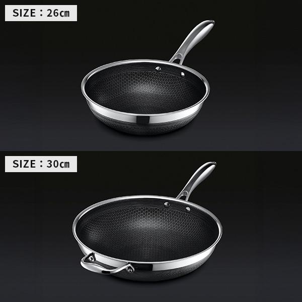 正規販売店】HexClad ヘックスクラッド ハイブリッド ウォック（中華鍋