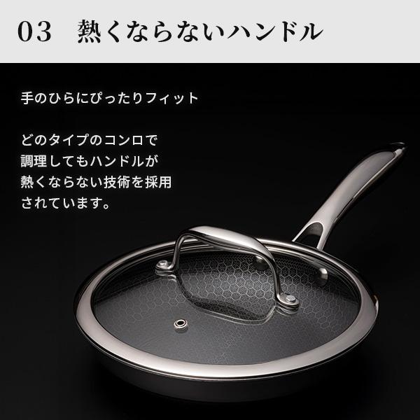 HEXCLAD フライパン ガラス蓋付き 26cm 26 cm HexClad Hybrid Pan