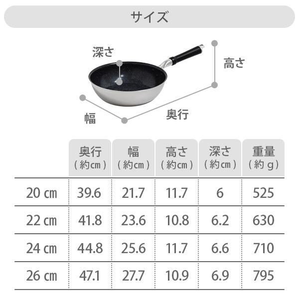 ウルシヤマ金属工業 UMIC セラブル ディープパン 26cm 12233（ガス火