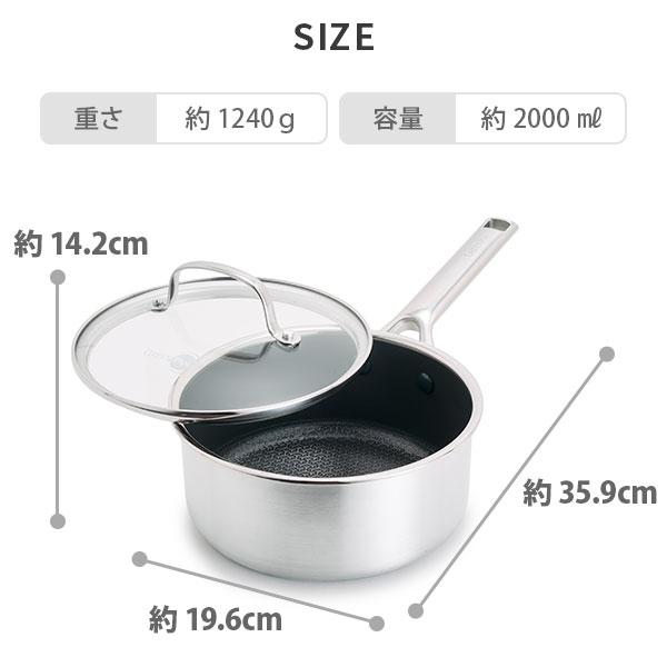 未使用品アノロンAnolon 2QT カバー付きソースパン 未使用品アノロンAnolon 2QT カバー付きソースパン 未使用品アノロン
