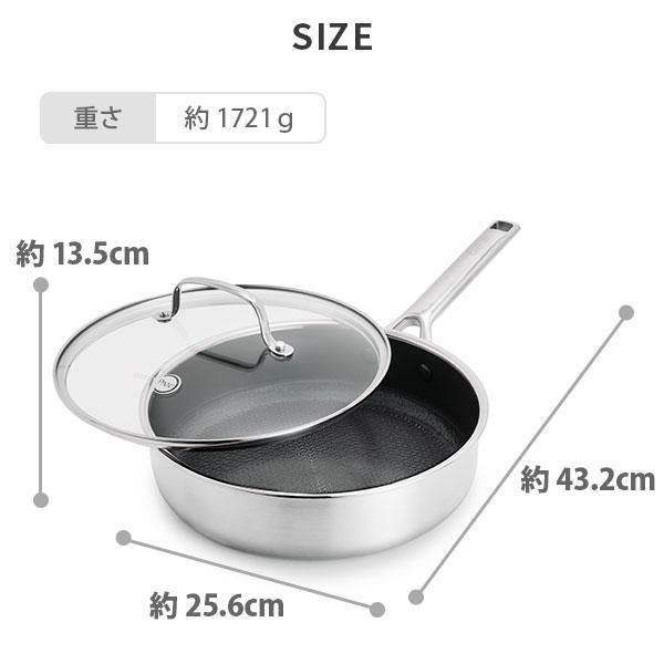 GREEN PAN（グリーンパン） エーペックス 深型フライパン24cm ガラス蓋