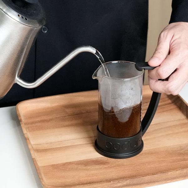 bodum ボダム フレンチプレス トライアルセット2（フレンチプレスコーヒーメーカー 350ml＋ダブルウォールグラス2個セット） BRAZIL コーヒーメーカーの画像
