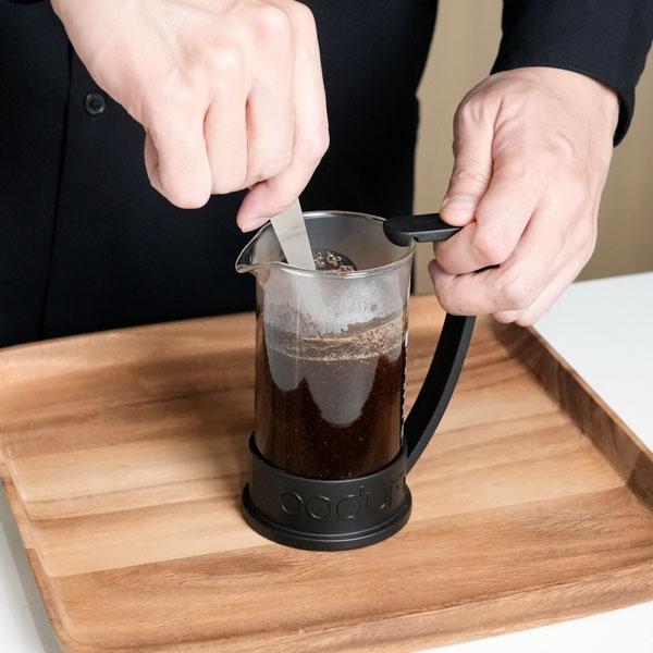 bodum ボダム フレンチプレス トライアルセット2（フレンチプレスコーヒーメーカー 350ml＋ダブルウォールグラス2個セット） BRAZIL コーヒーメーカーの画像