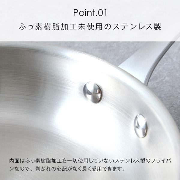 MEYER（マイヤー） オールステンレス フライパン ホワイトスチール