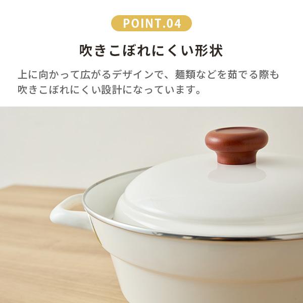 富士ホーロー オールインワン 27cm スノコ付き 両手鍋 深型 琺瑯鍋