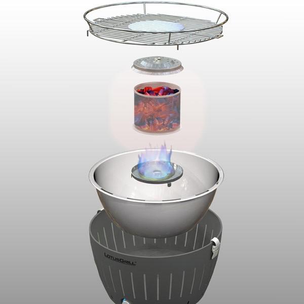 ハーフェレ 無煙炭火バーベキューグリル ロータスグリル XLサイズ