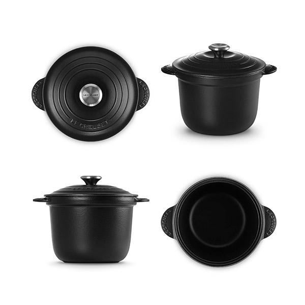 新品 未使用 ル・クルーゼ ココットエブリィ 20cm マットブラック ココット・エブリィ LE CREUSET ル・クルーゼ 20（シルバーツマミ