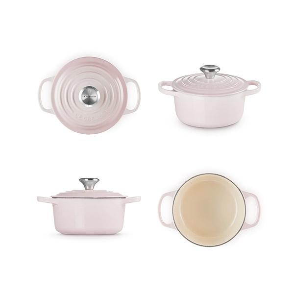 ルクルーゼ　ココットロンド　鍋　シャイニーホワイト　16㌢ Le Creuset（ル・クルーゼ） シグニチャー ココット・ロンド 16cm