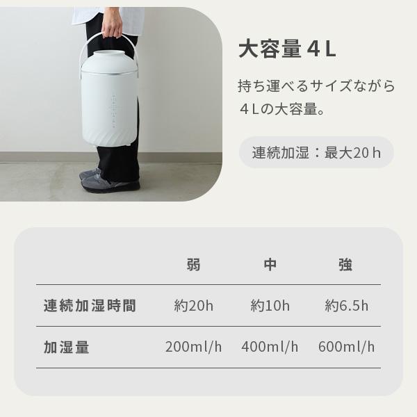 cocono ココノ airy fog エアリーフォグ スチーム式加湿器 加湿器 4L