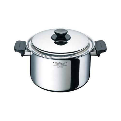 ビタクラフト ヘキサプライ 両手鍋 5.5L 深型 No.6128 Vita Craft