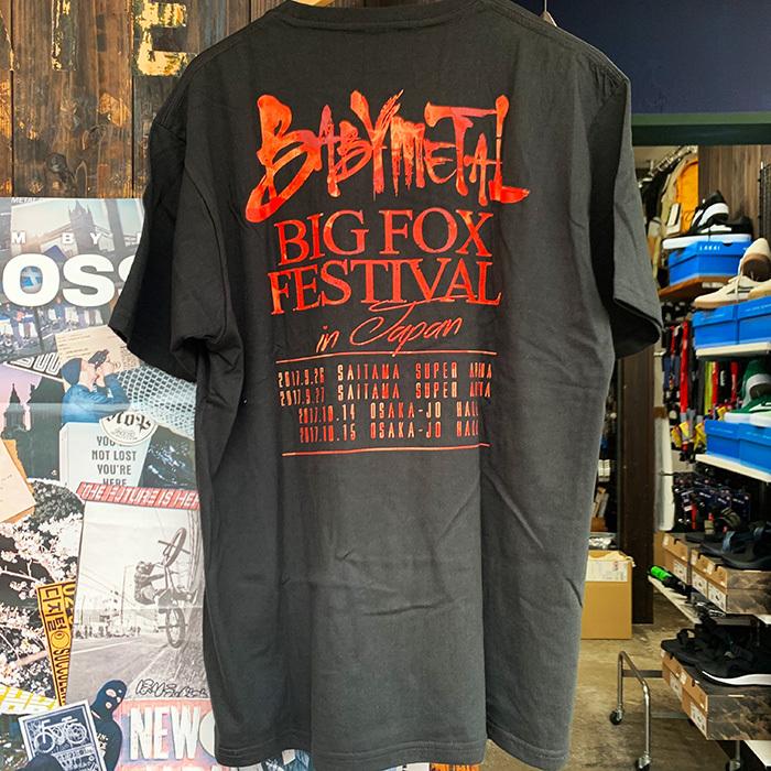 BABY METAL T-シャツ 新品デッドストック BIG FOX FESTIVAL 2017