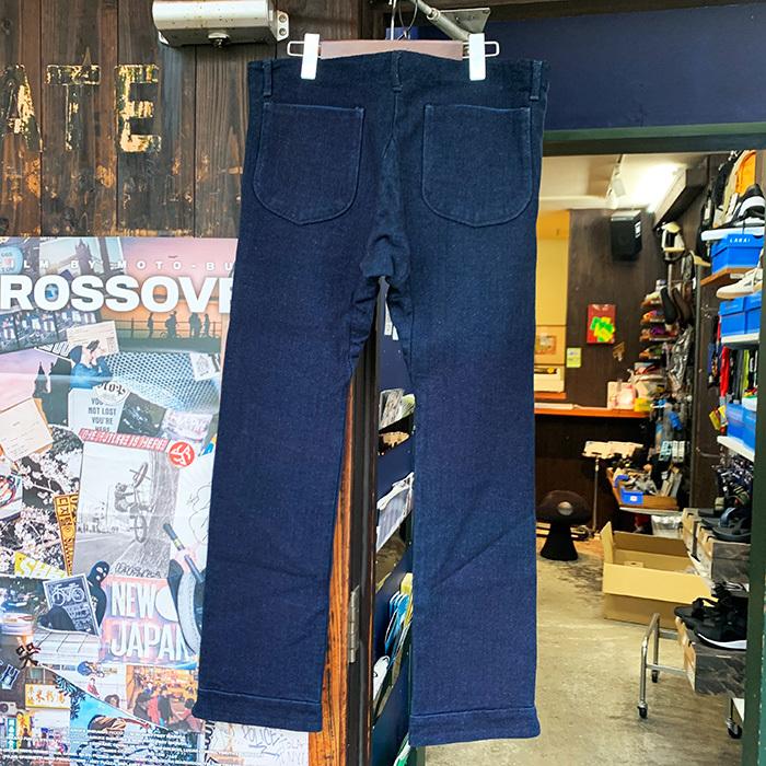 THE DAWN B ドーンビー 天竺デニムパンツ インディゴ L : dawnb-pants 