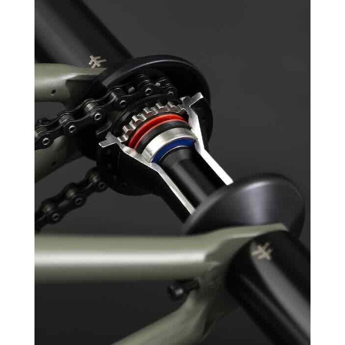 KHEbikes MVP BMX 170mm Crank Set 8T Splined 19mm 9/16 CrMo USA BB - Oil Slick