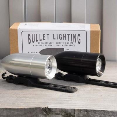 RINDOW BIKES リンドウバイク Bullet Lighting バレットライティング【ライト】【自転車】【USB】【砲弾型】【スタイリッシュ】｜toolate