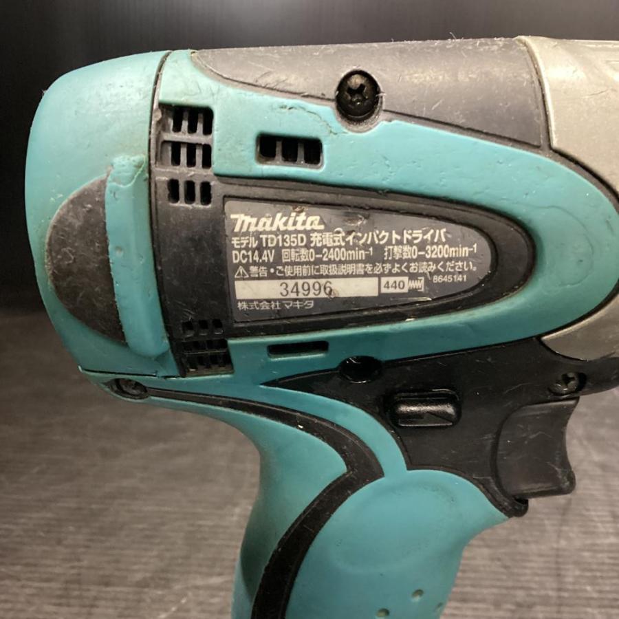 Makita マキタ インパクトTD135D Makita 充電式インパクトドライバー TD135D 14.4V マキタ 14.4v