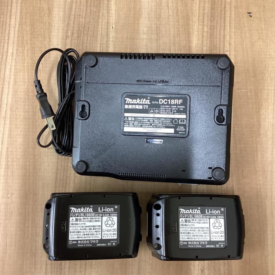未使用品】makita/マキタ BL1860B×2+DC18RF 純正バッテリ2個＋充電器 
