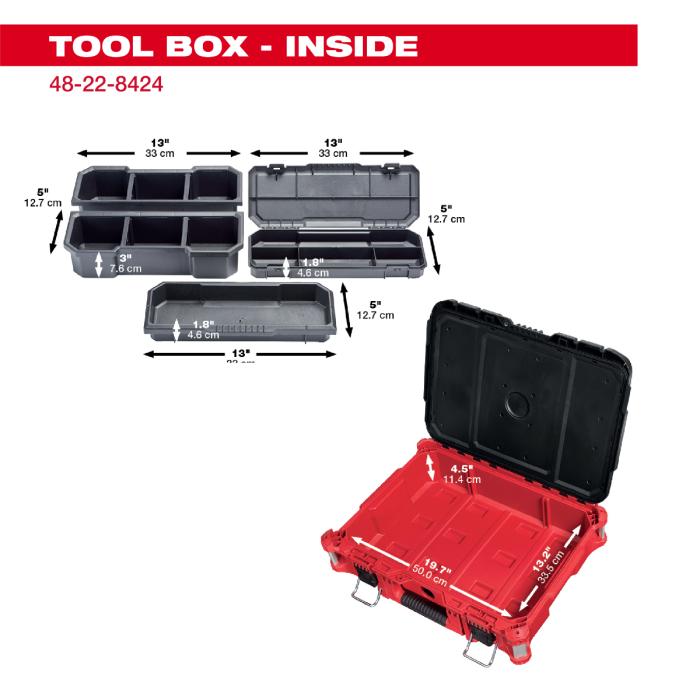 Milwaukee tool (ミルウォーキー) PACKOUT ツールボックス (Mサイズ