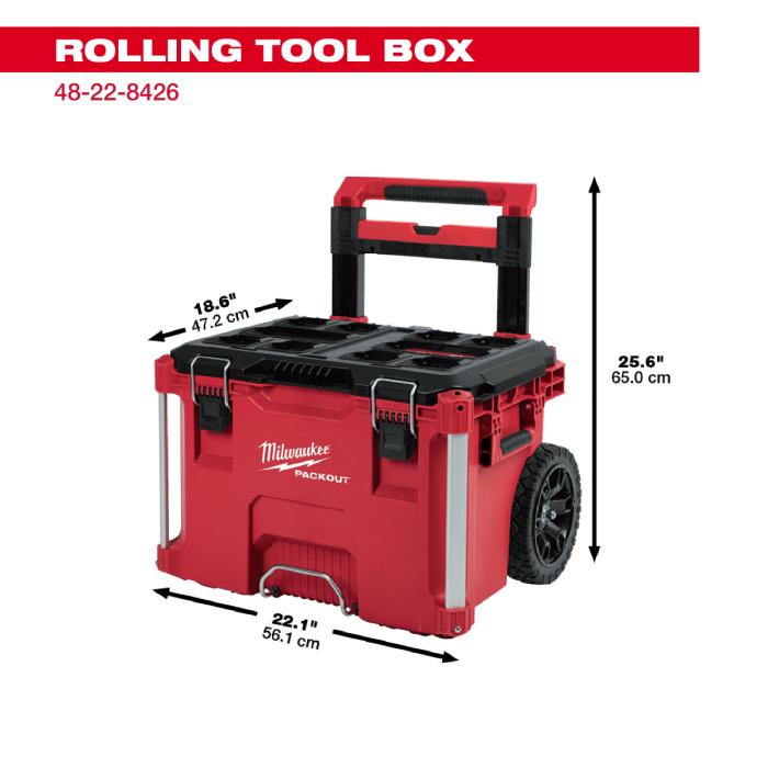 Milwaukee tool (ミルウォーキー) PACKOUT キャリー式ツールボックス｜toolboxs｜02