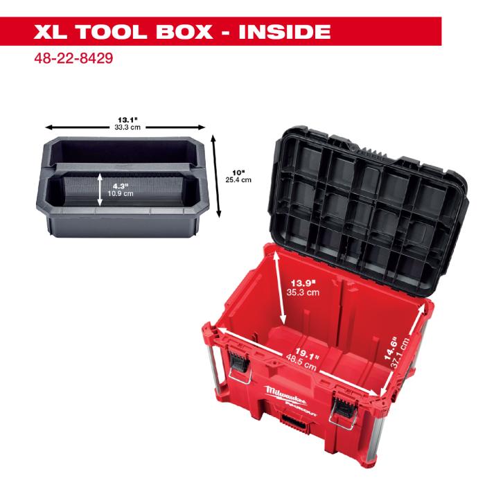Milwaukee tool (ミルウォーキー) PACKOUT ツールボックス (XLサイズ 