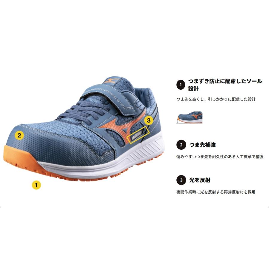 MIZUNO（ミズノ） 安全靴 オールマイティ EU 33L【F1GA230201/05/27