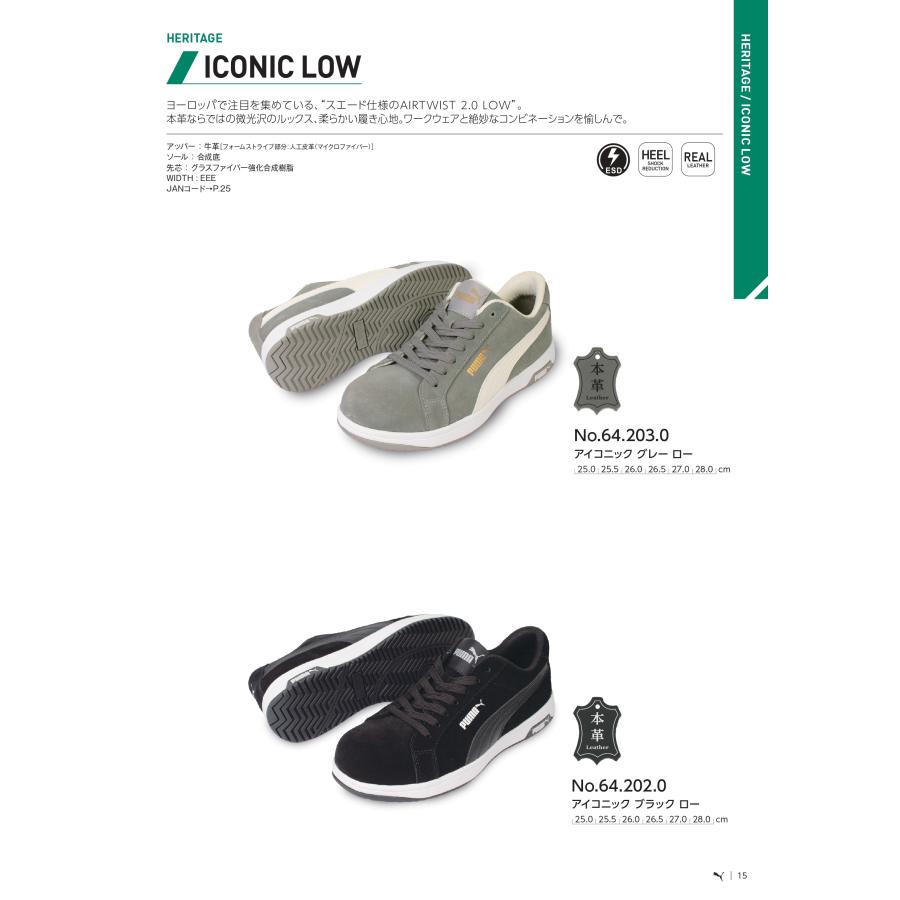 PUMA（プーマ） PUMA SAFETY 安全靴 アイコニック ロー (ICONIC LOW