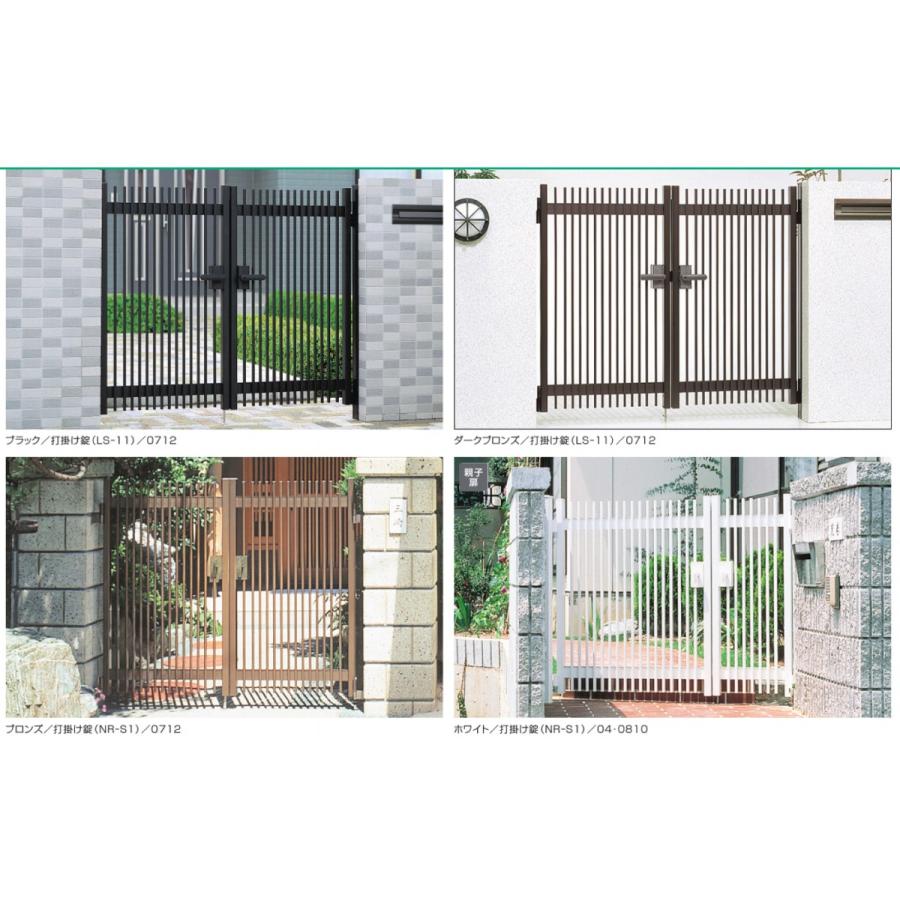 三協アルミ　有磯1型門扉　片開きセット　両柱タイプ60角　600×1000