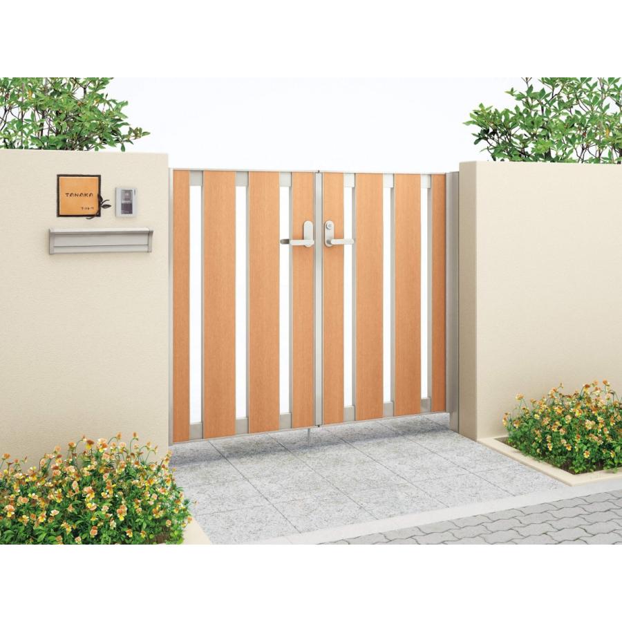 四国化成　クラリス2型門扉　0812サイズ　片開きセット　柱仕様