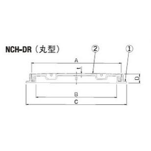 マンホール　NCH-DRP　350　パッキン付