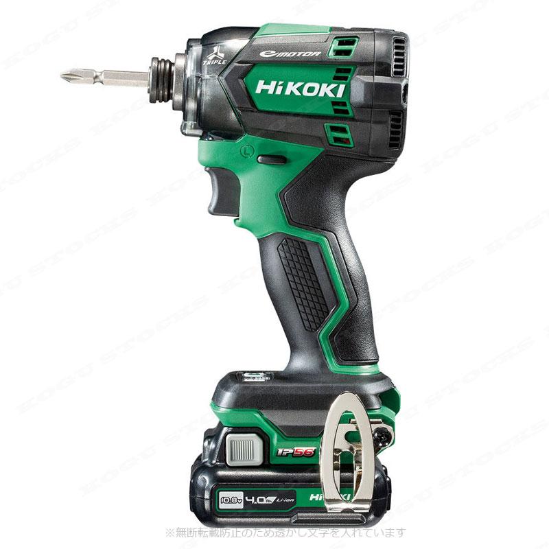 ◇◇HiKOKI ハイコーキ 工具 インパクトドライバー 充電池1個付 コードレス式 WH12DCA ブラック HiKOKI（ハイコーキ） 10.8V-4.0Ah コードレスインパクトドライバ