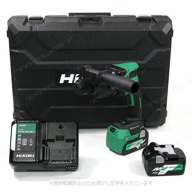 HIKOKI（日立工機）18V ロータリハンマドリル DH18DPB(2XP) 5.0Ah Lion充電池(BSL36A18)2個 充電器(UC18YDL2) ケース :01-0-01741