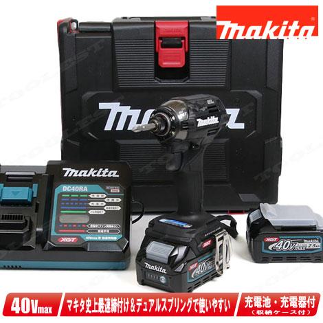 マキタ 40Vmax 充電式インパクトドライバ（黒）TD002GRDXB Li-ion充 