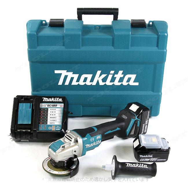 【苫小牧バナナ】良品 マキタ GA412DRGX 充電式 ディスクグラインダ 100mm 18 バッテリーBL1860B×2個 付属あり♪ マキタ（makita） 18V 100mm充電式ディスクグラインダ GA412DRG 6.0Ah