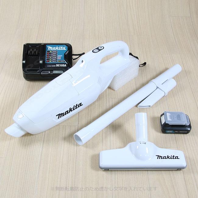 Makita 掃除機 DC10SA ホワイト バッテリー付き