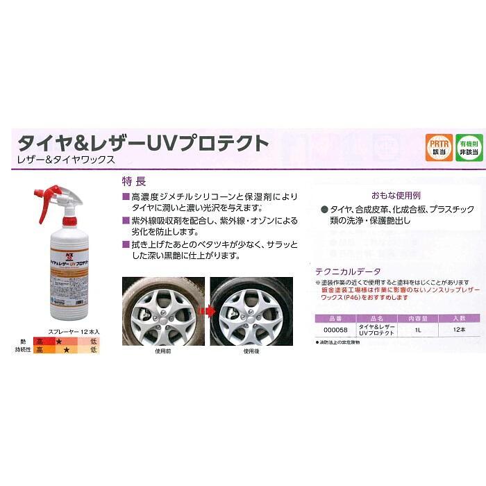 00058-1本 NX58 タイヤ＆レザーUVプロテクト（レザー＆タイヤワックス
