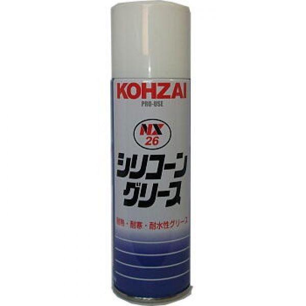 00026-12本入り シリコーングリース (220ml) スプレー　耐熱、耐寒、耐水性グリース　イチネンケミカルズ