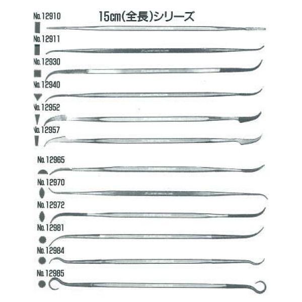 12965-150-0　＃0　（6本set）バローベ精密コテヤスリ単品