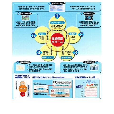 ハンドクリーム 500ml-6本入   皮膚保護クリームプロテクトX  スキントラブル解消 特大ポンプ 事業所用のお徳用品  アースブルーの画像