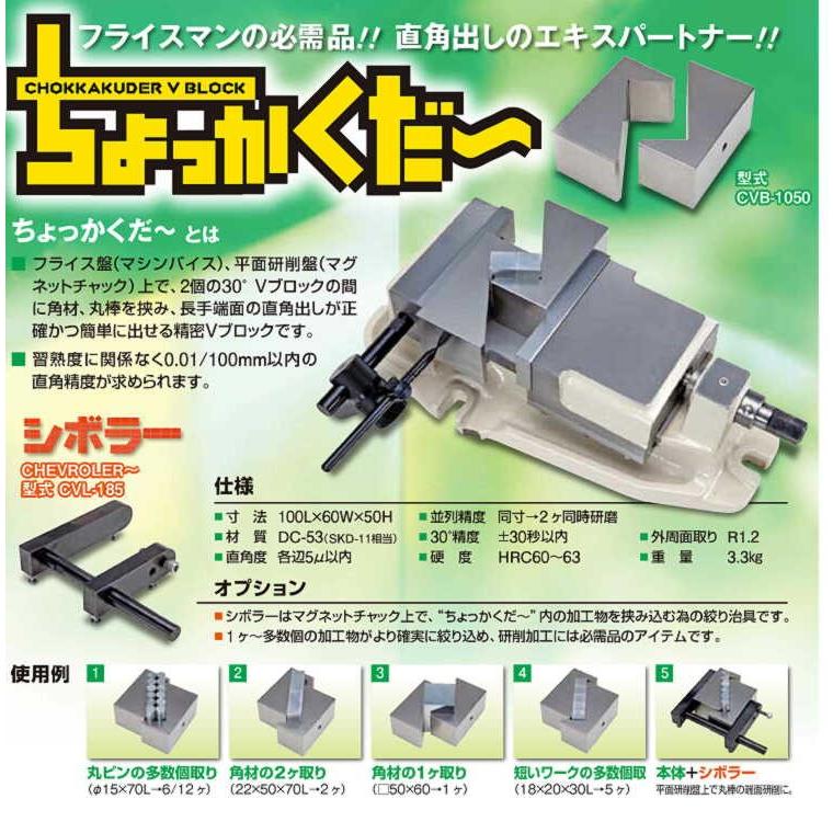 CVL-185 シボラー 加工物を挟み込むための治具です。 エヌジェイアイ