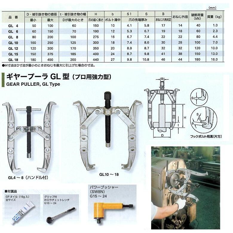 SUPER TOOL GL 4 ギアプーラー