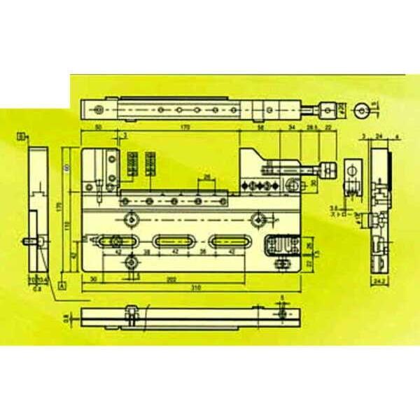 HD-1023 60×52×24 Φ10〜Φ23 1 個 WDV-170 ワンダーバイス 用オプションパーツ ワイヤー放電加工機用バイス    エヌジェイアイの画像